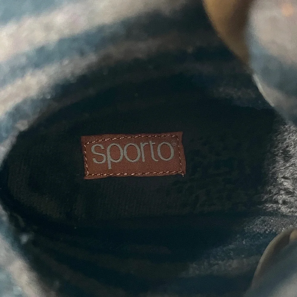 Sporto The Original Duck‎ Boots Women's 9M Ariel Brown Blue Waterproof Lace Up